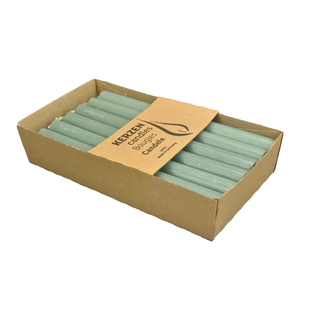 Wenzel Rustic Stabkerze 250x22 mm Sp    ohne KonusVE 12 Stk   smaragd Kerzen & Kerzenhalter