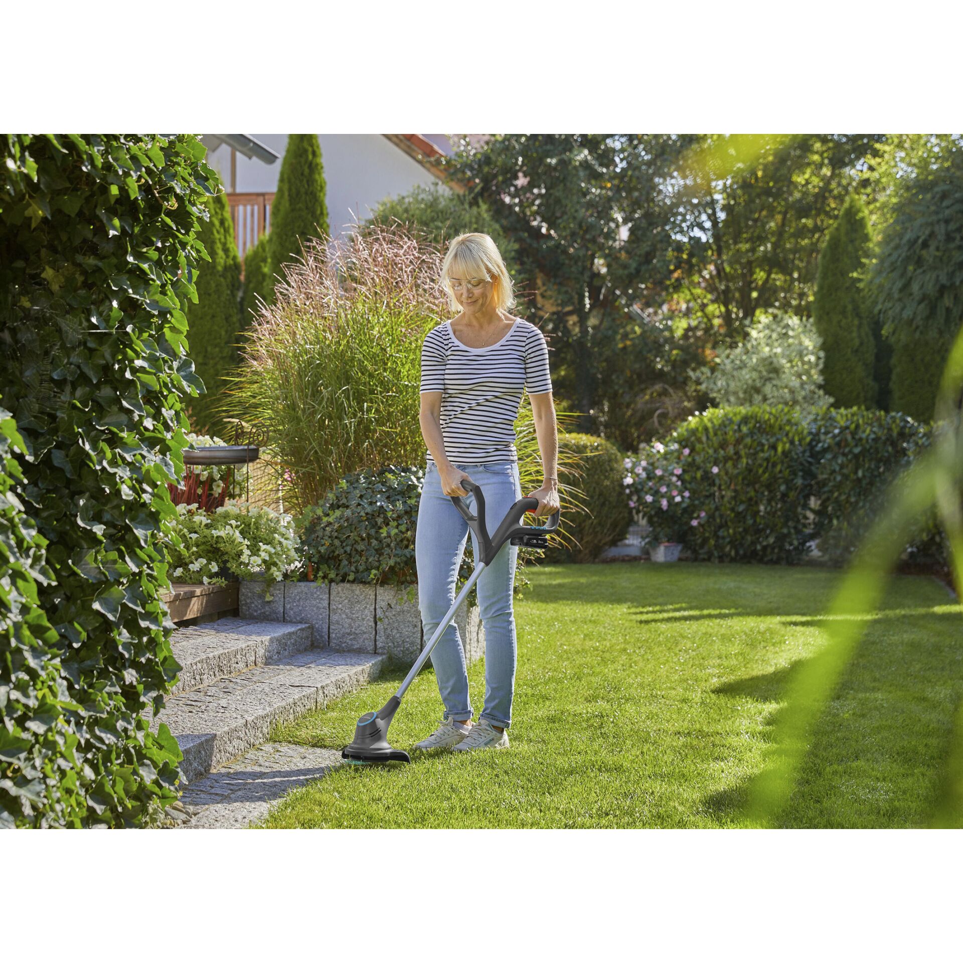 GARDENA Akku Trimmer SmallCut 23 18V P4A Ready To Use Set Gartenmaschinen