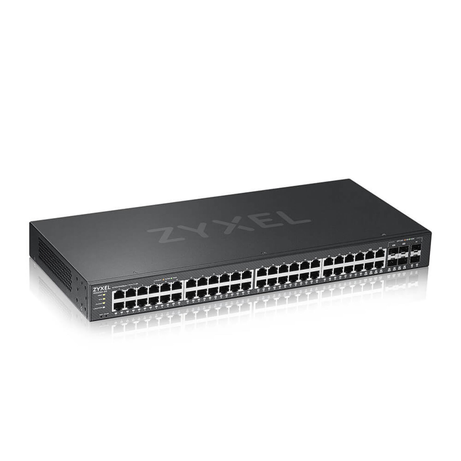 Zyxel GS2220 50 EU0101F Netzwerk Switch Managed L2 Gigabit Ethernet  10 100 1000  Schwarz Switches