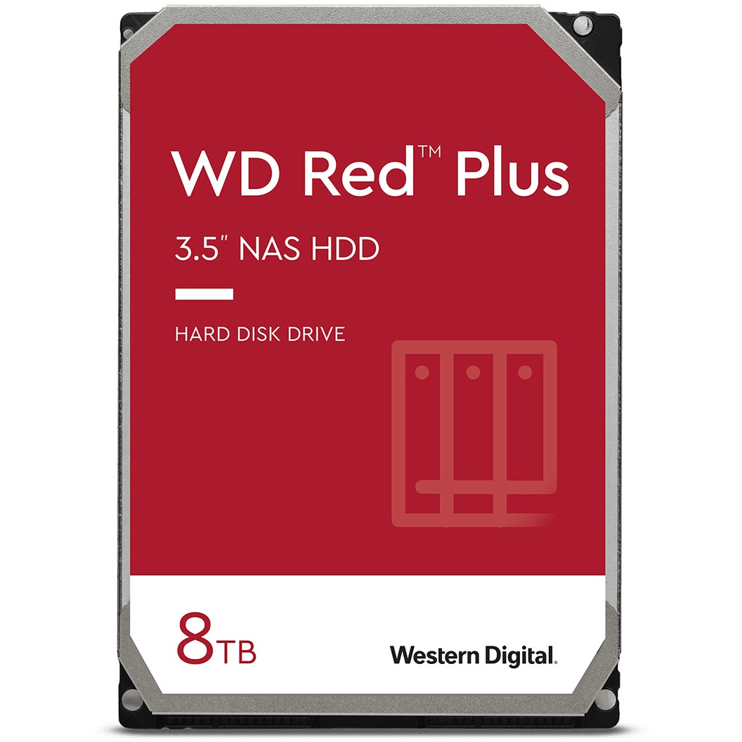 Western Digital 8TB WD WD80EFPX RED PLUS 5640 RPM 256MB Speichermedien