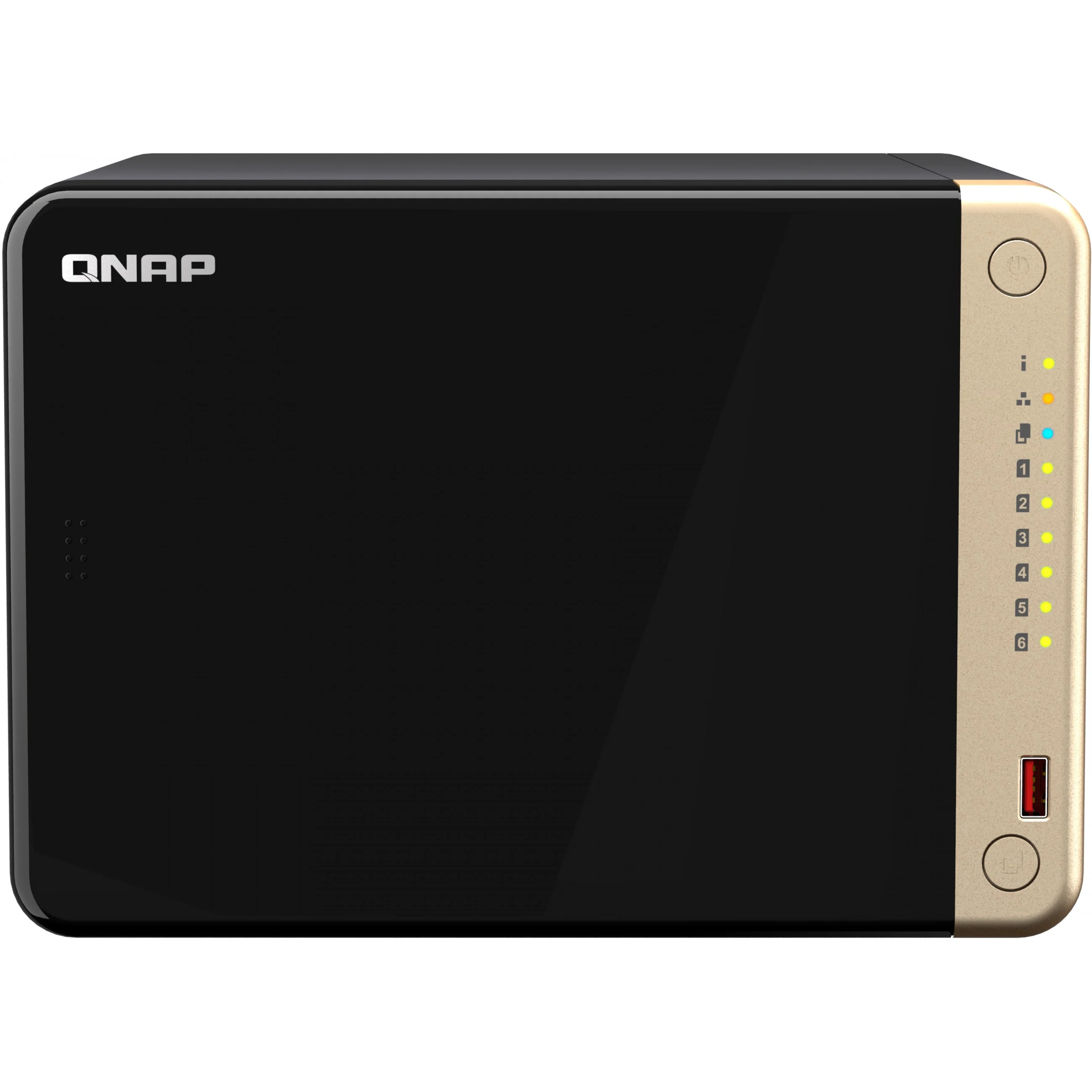 QNAP TS 664 NAS Tower Intel  Celeron  N5095 8 GB DDR4 0 TB QNAP QTS Schwarz  Bronze Netzwerk