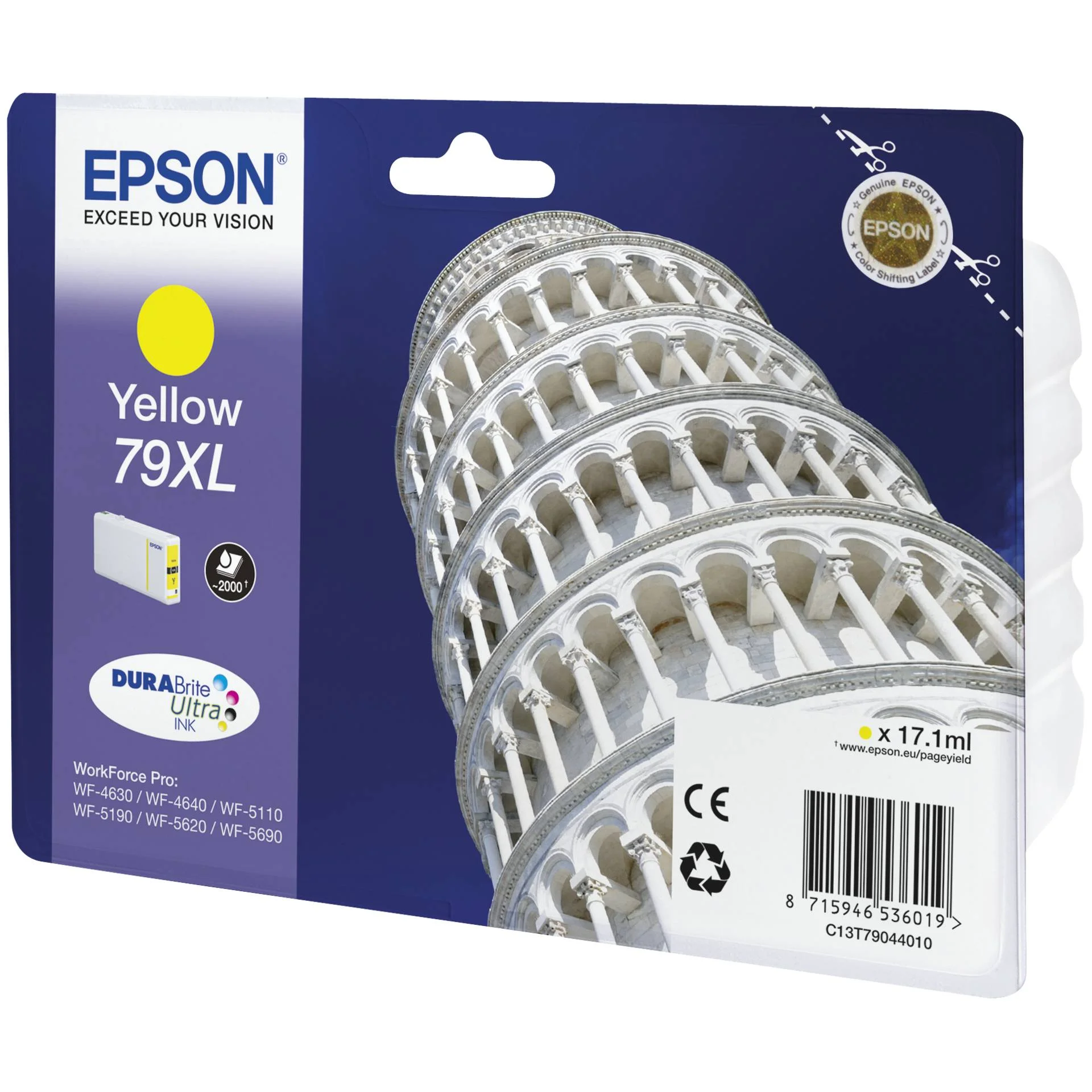 Epson DURABrite Ultra Ink 79 XL Tintenpatrone yellow T 7904 Drucker & Scanner