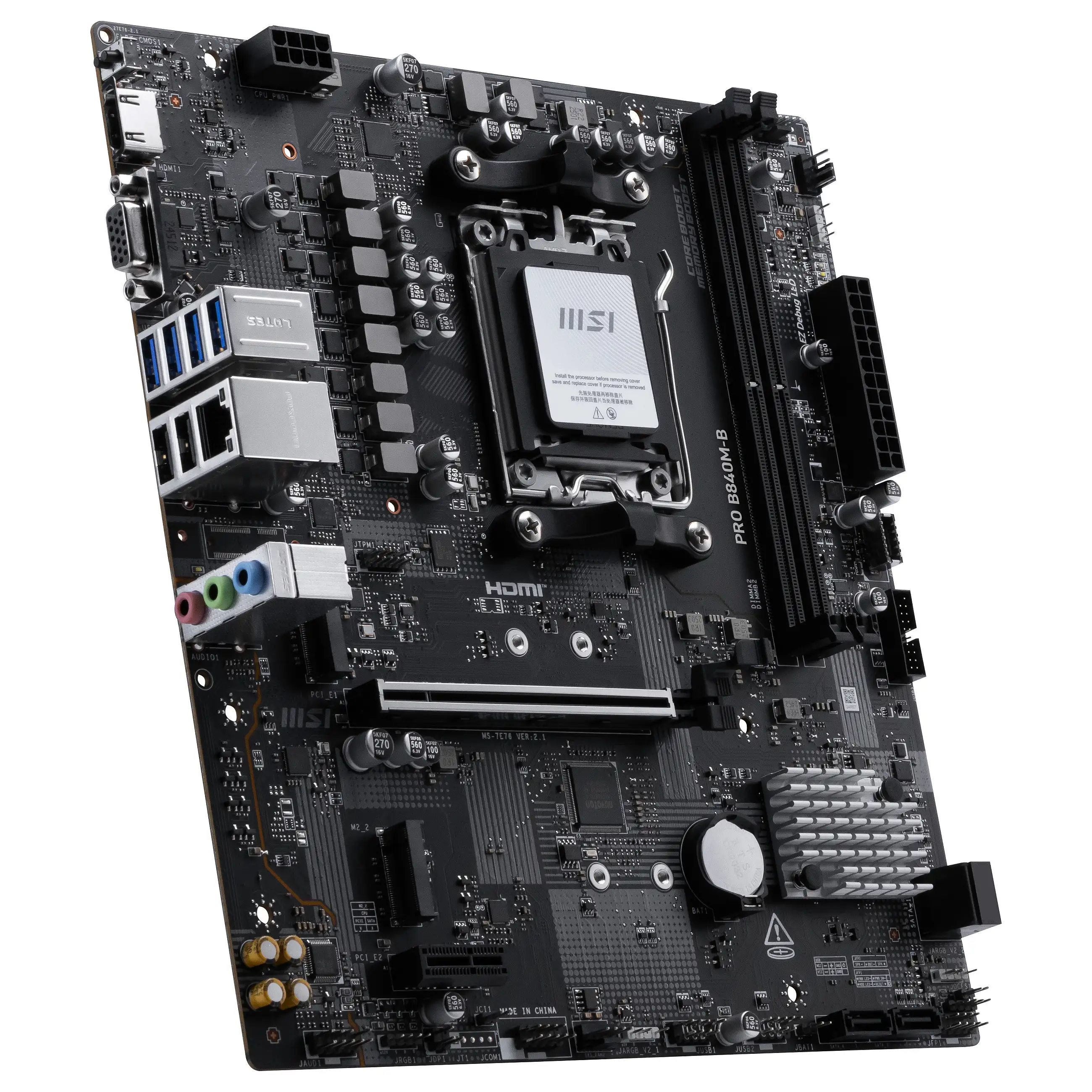 MSI PRO B840M B Motherboard AMD B840 Sockel AM5 micro ATX PC-Zubehoer