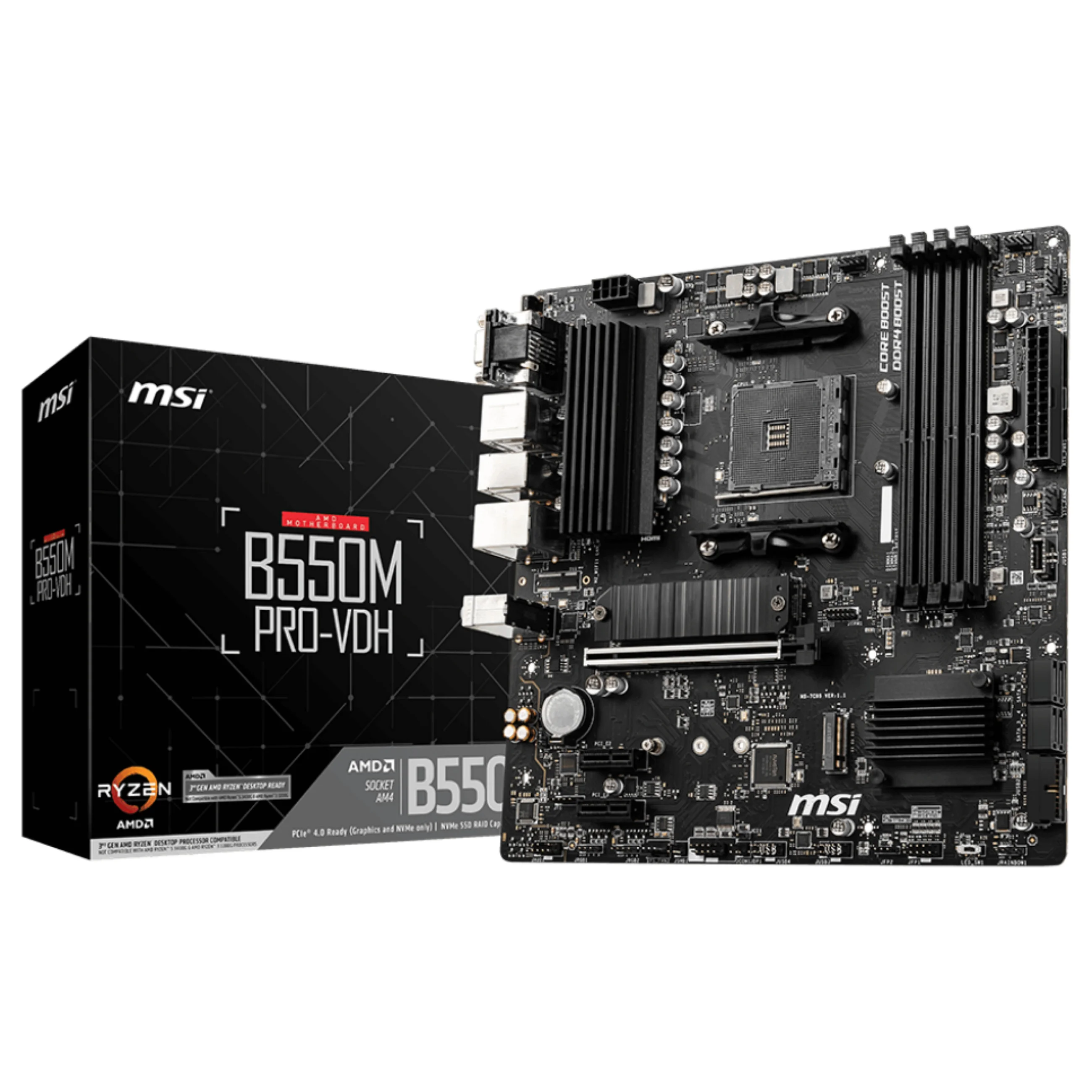 MSI B550M PRO VDH Motherboard AMD B550 Sockel AM4 micro ATX PC-Zubehoer