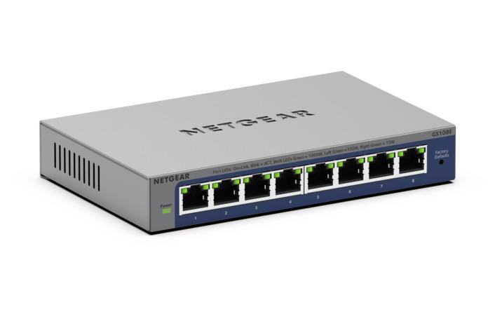 Netgear Switch 8x GE GS108E 400EUS Unmanaged Plus Switches