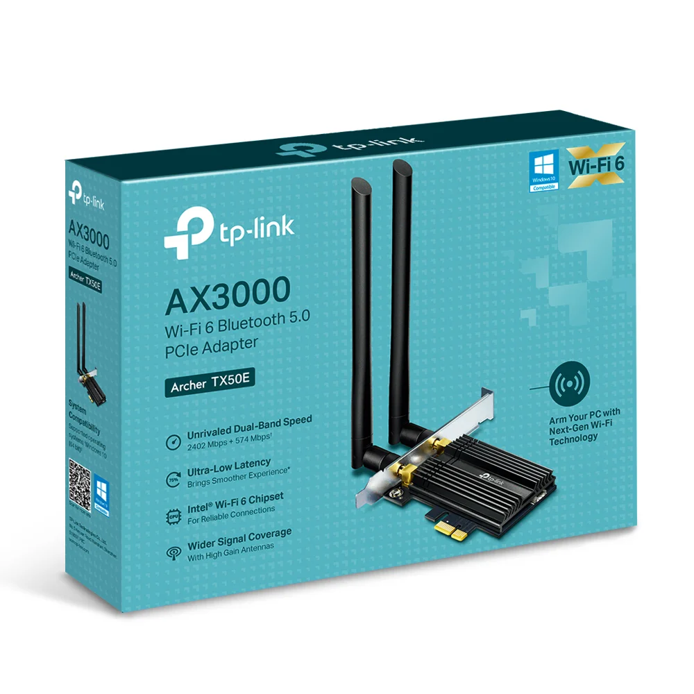 TP Link AX3000 Wi Fi 6 PCIe Adapter mit Bluetooth 5 0 Netzwerk-Adapter