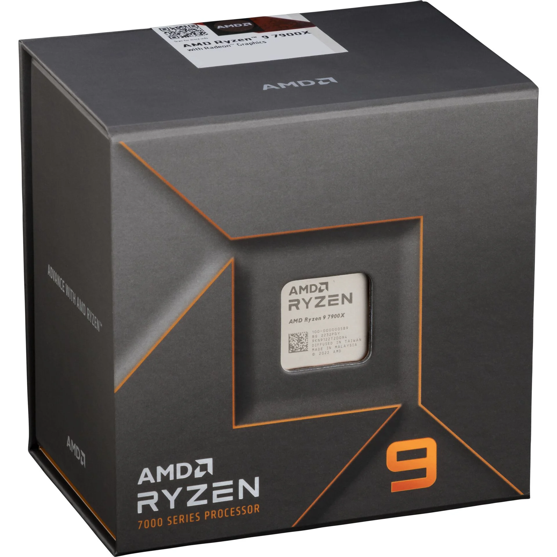 AMD Ryzen 9 7900X BOX CPU PC-Zubehoer