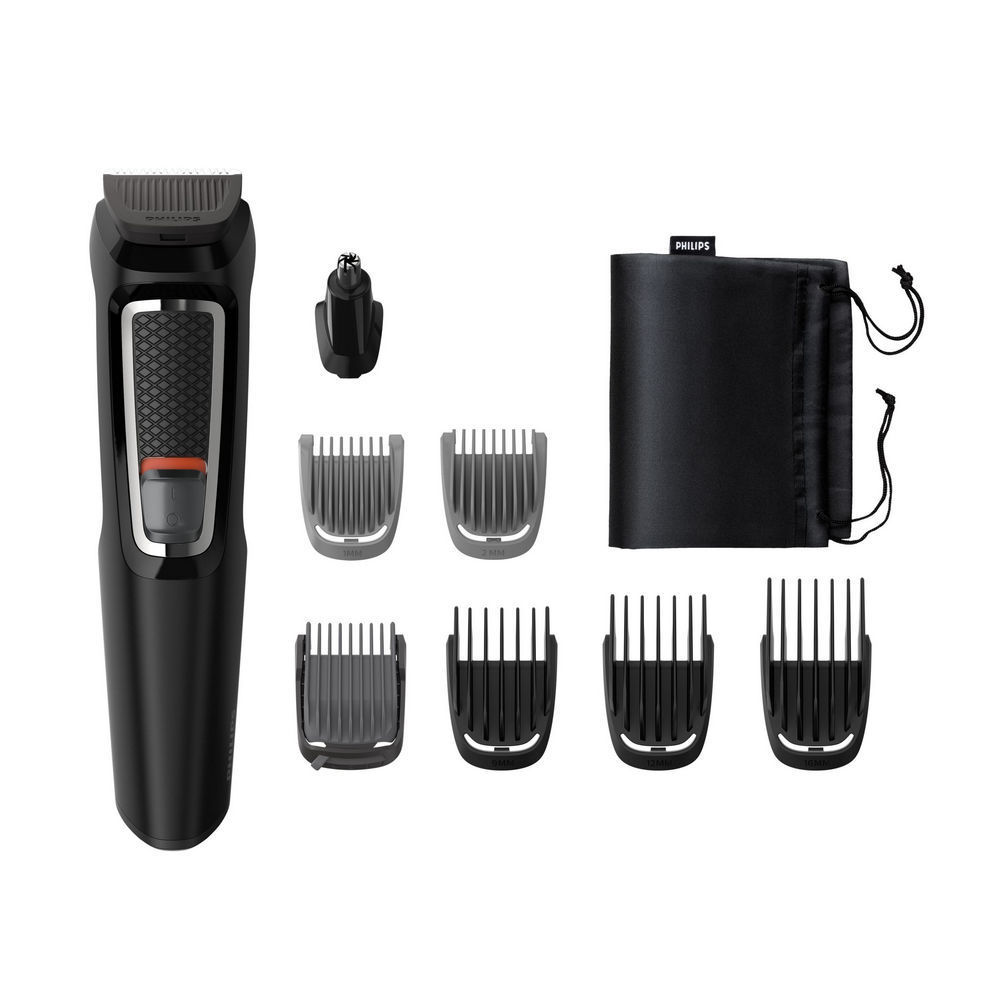 Philips MULTIGROOM Series 3000 8 Aufsaetze  8 in 1  fuer Gesicht und Haare Rasierer & Epilierer