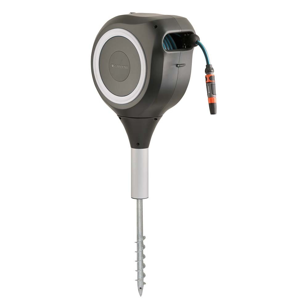 GARDENA Garten Schlauchbox RollUp M  weiss  20 m Gartenbewaesserung