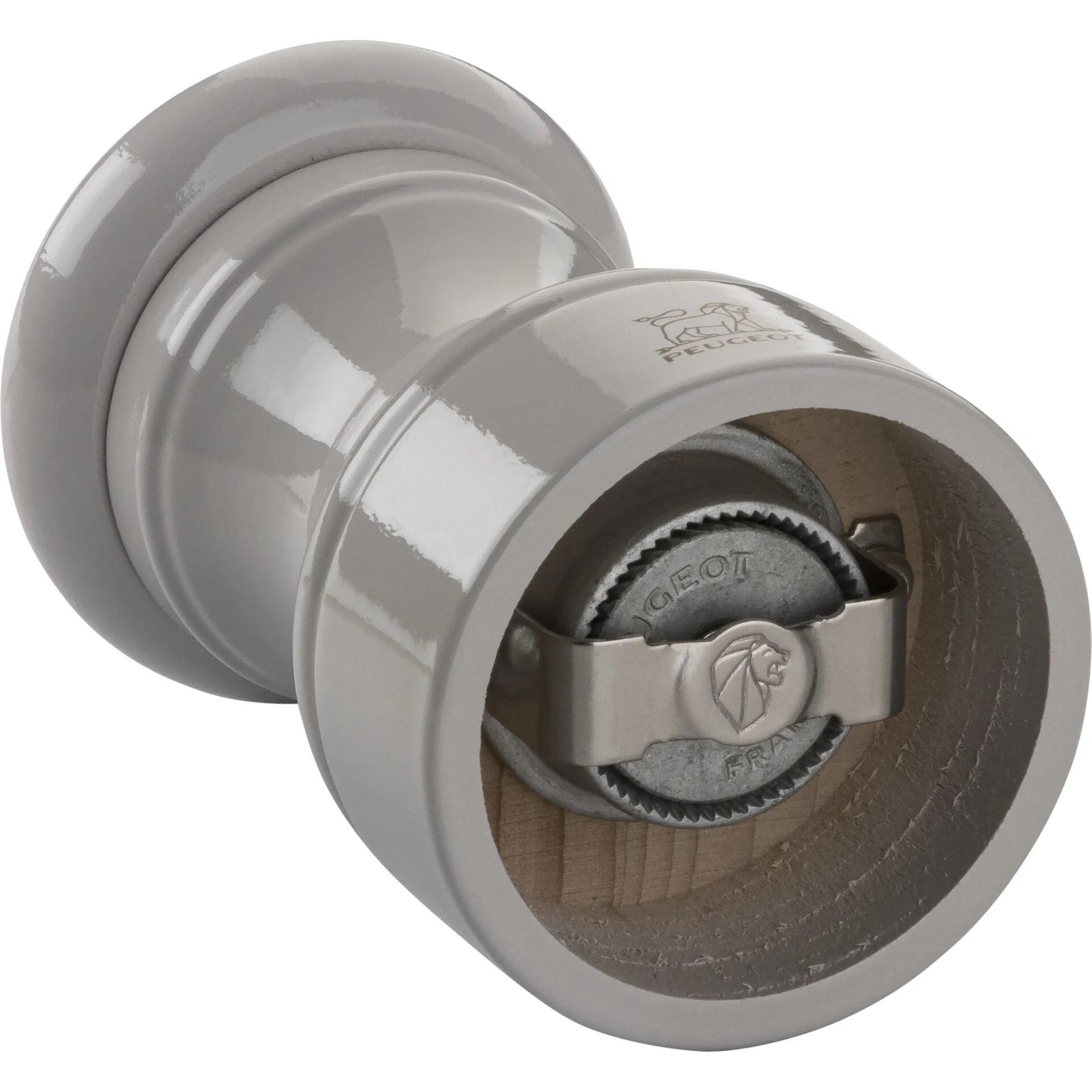 Peugeot Bistro Pfeffermuehle 10 cm Perlgrau lackiertes Holz Mixer & Zerkleinerer