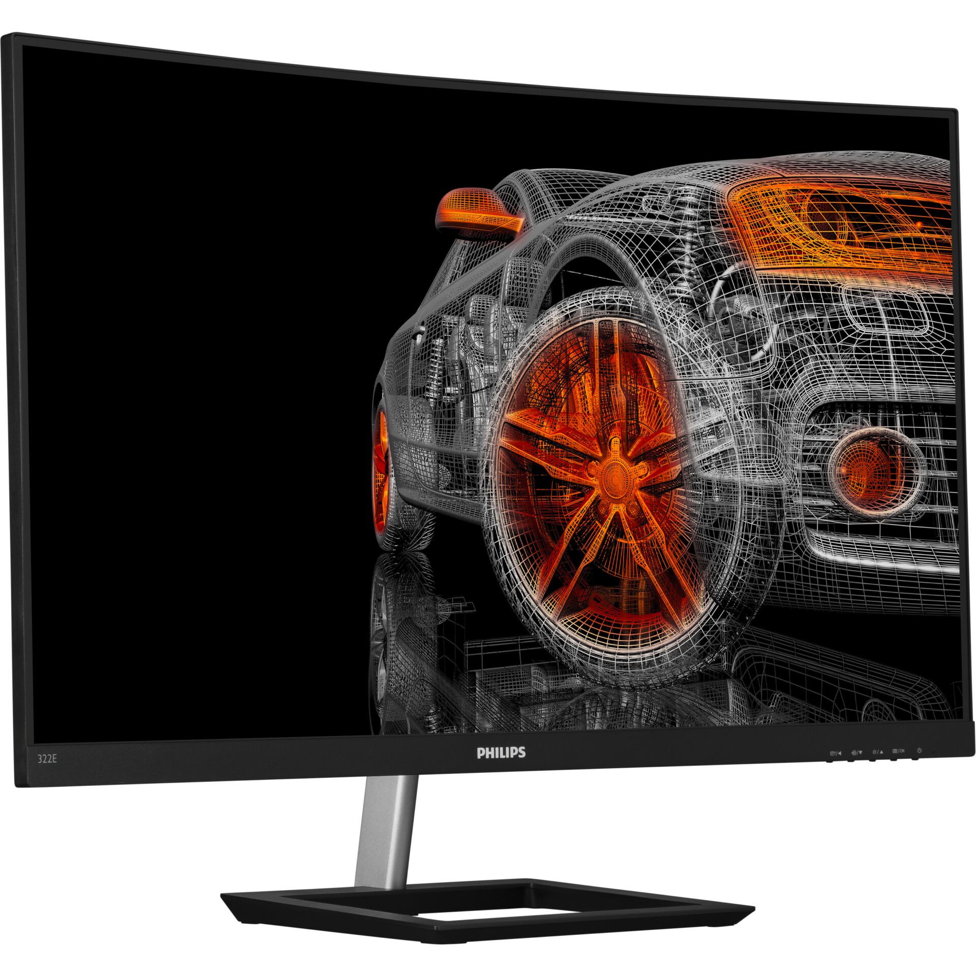Philips E Line 322E1C 00 Computerbildschirm 80 cm  31 5   1920 x 1080 Pixel Full HD LCD Schwarz Monitore