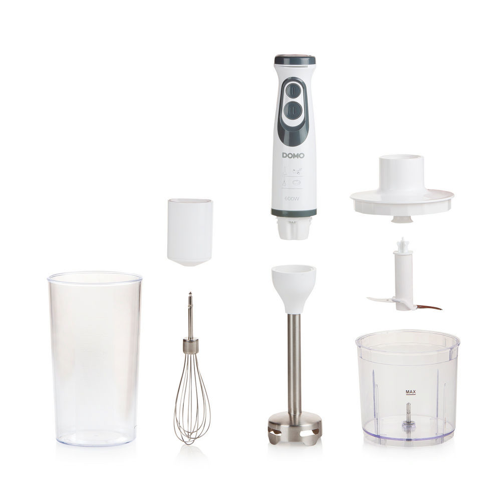 DOMO Stabmixer Set DO1089M  weiss grau Kuechenkleingeraete