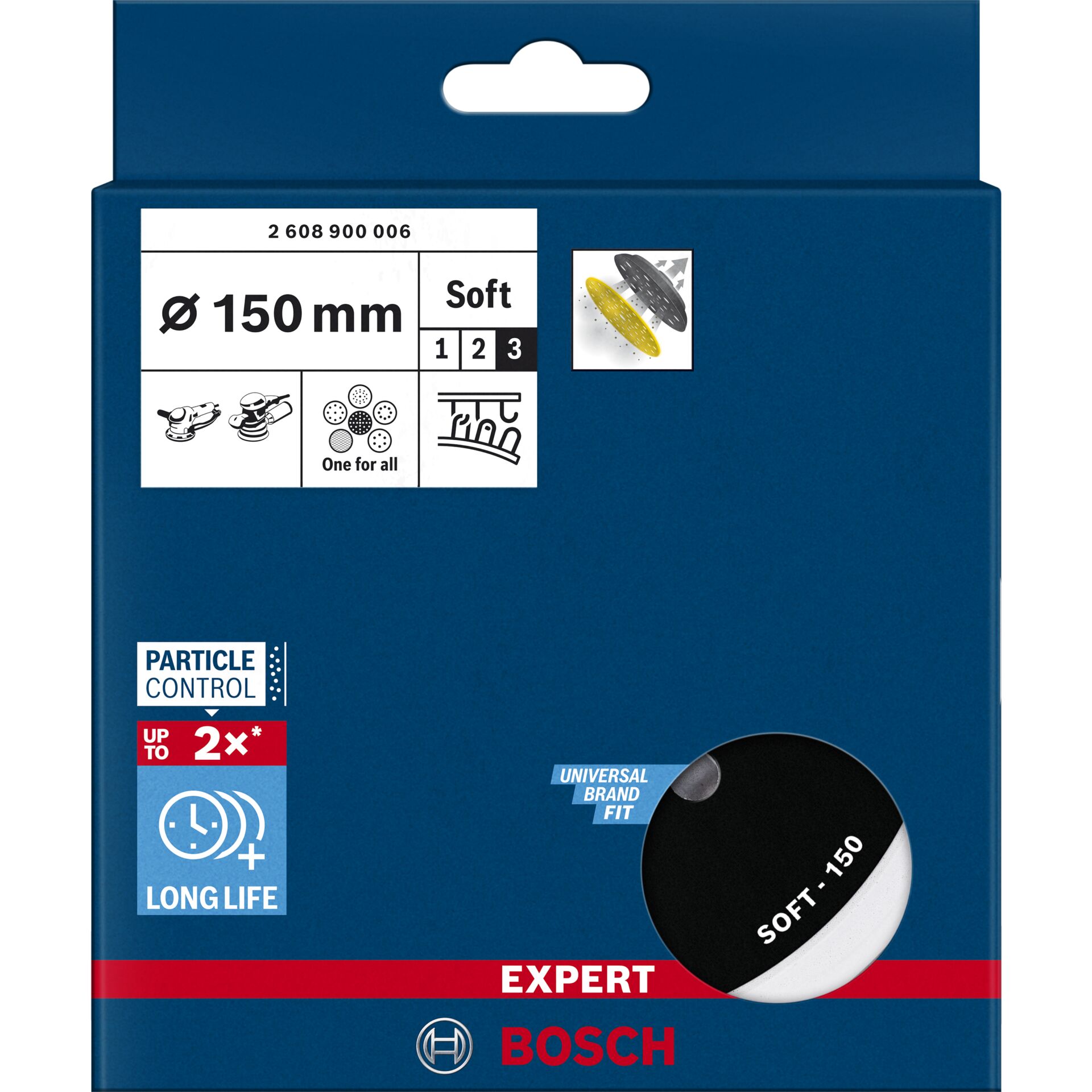 Bosch Expert 2 608 900 006 Rotierendes Schleifwerkzeug Zubehoer Schleifscheiben Backunterlage Schleifer Hobel & Fraesen