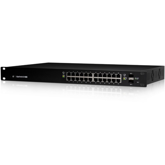 Ubiquiti EdgeSwitch ES 24 250W 24 Port PoE  Switch   250W   Rackmount Switches