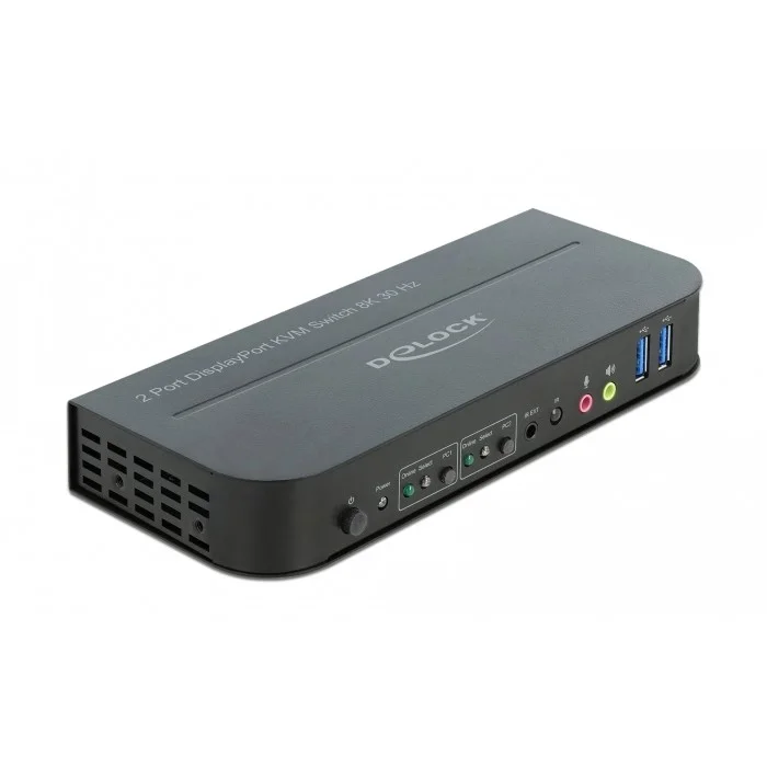DeLOCK displayport 1 4 kvm switch 8k 30hz mit usb 3 0 und audio PC-Zubehoer