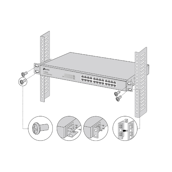 TP Link Omada RackMount Kit 13 Montageset Netzwerk-Zubehoer