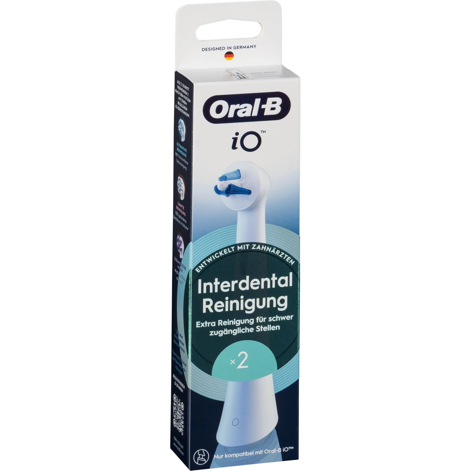Oral B iO Aufsteckbuersten Interdental Reinigung 2er Zahnpflege