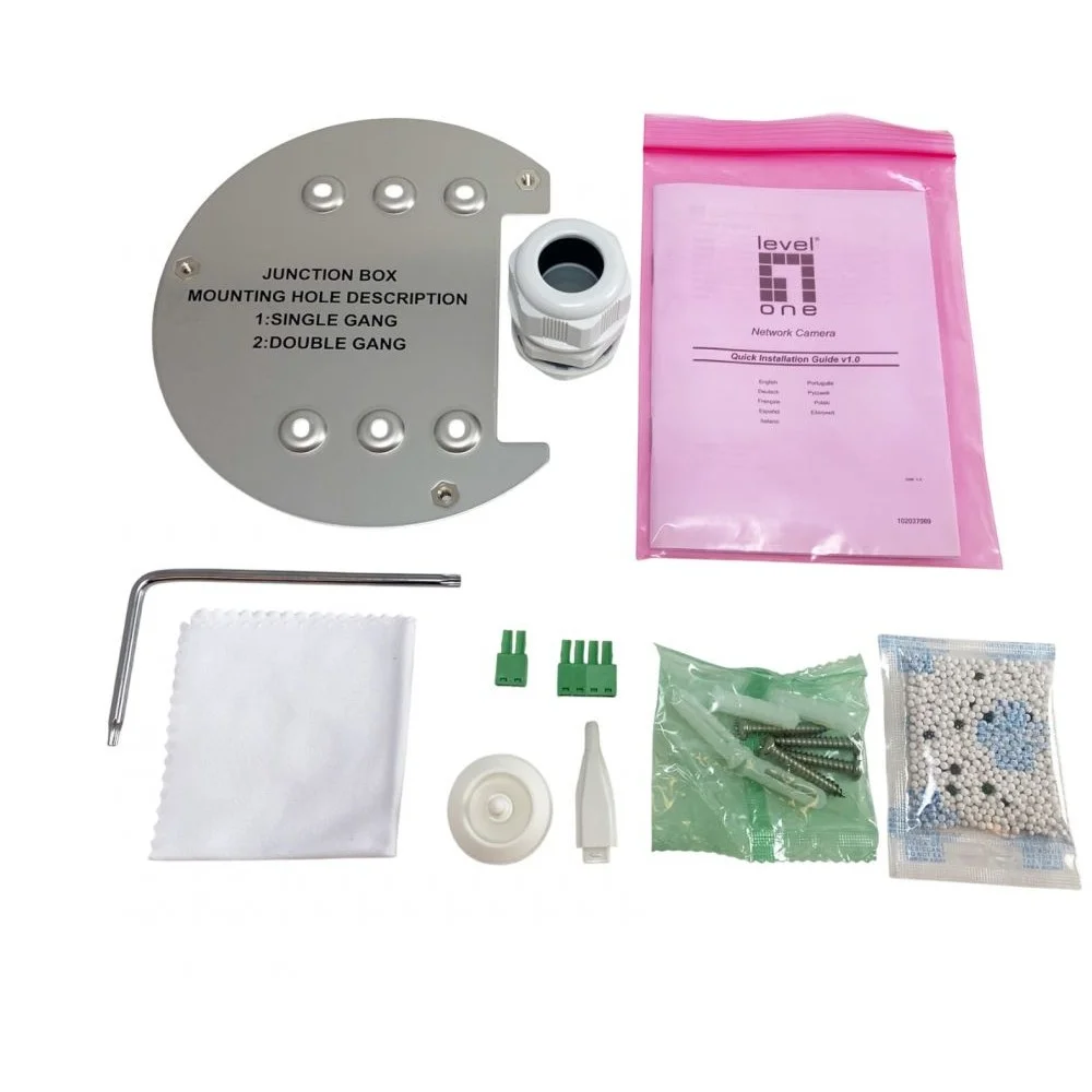 LevelOne GEMINI Zoom IP Kamera  6 MP  Zoom  H 265  Innen  Aussenbereich Netzwerk