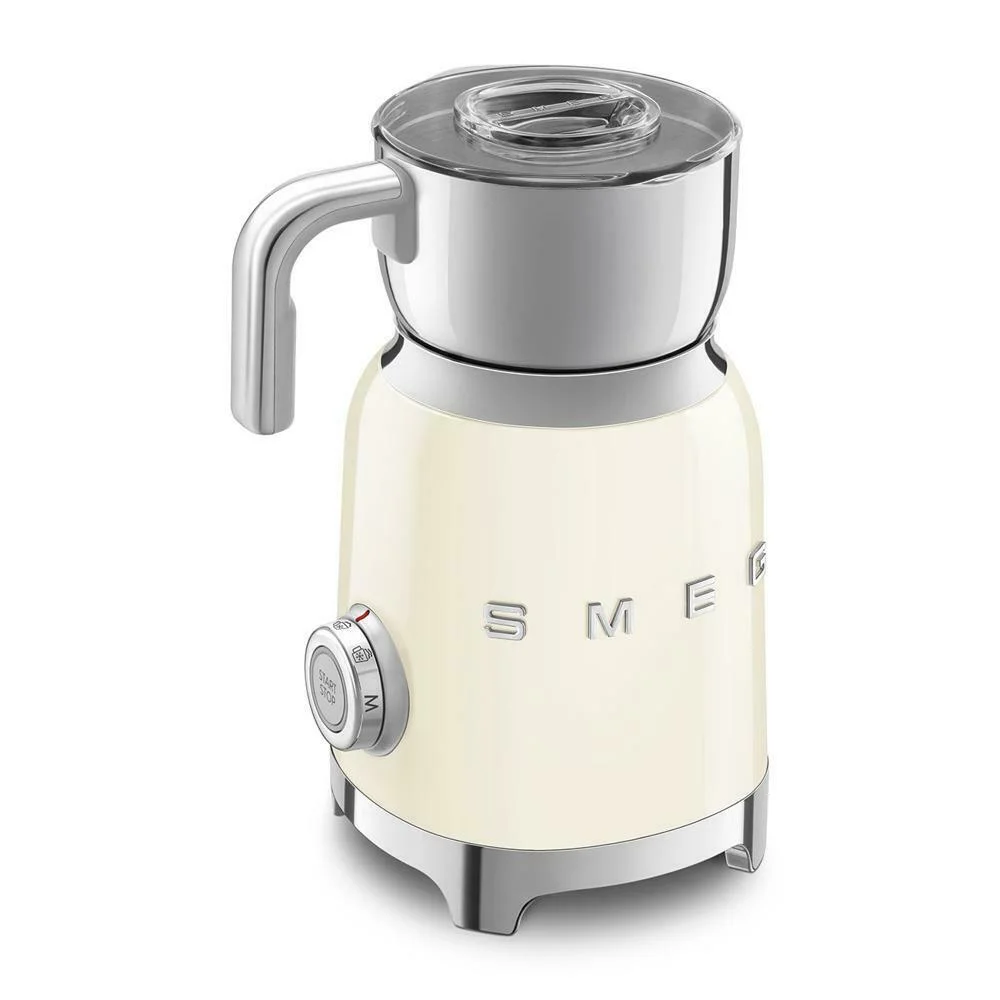 SMEG Induktions Milchaufschaeumer  creme Kuechenkleingeraete