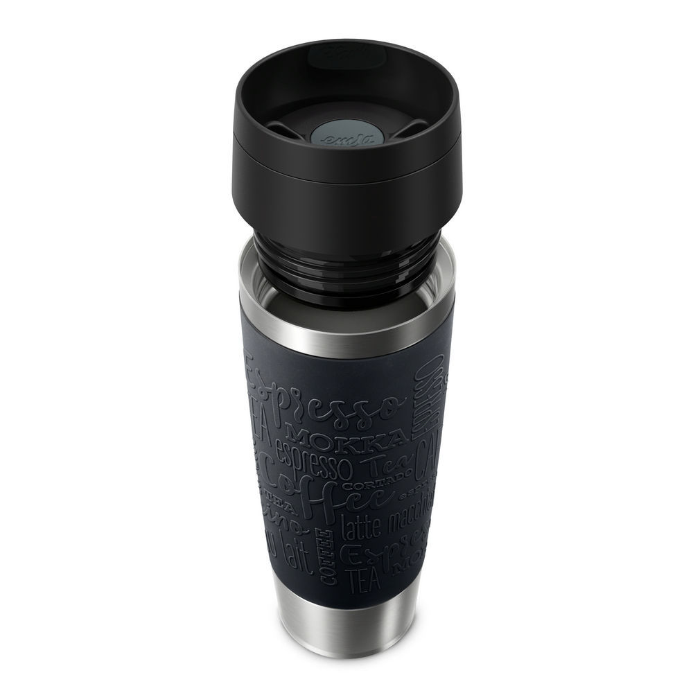 Emsa Isolierbecher Travel Mug  0 5 Liter  schwarz Zubehoer Kaffeemaschinen