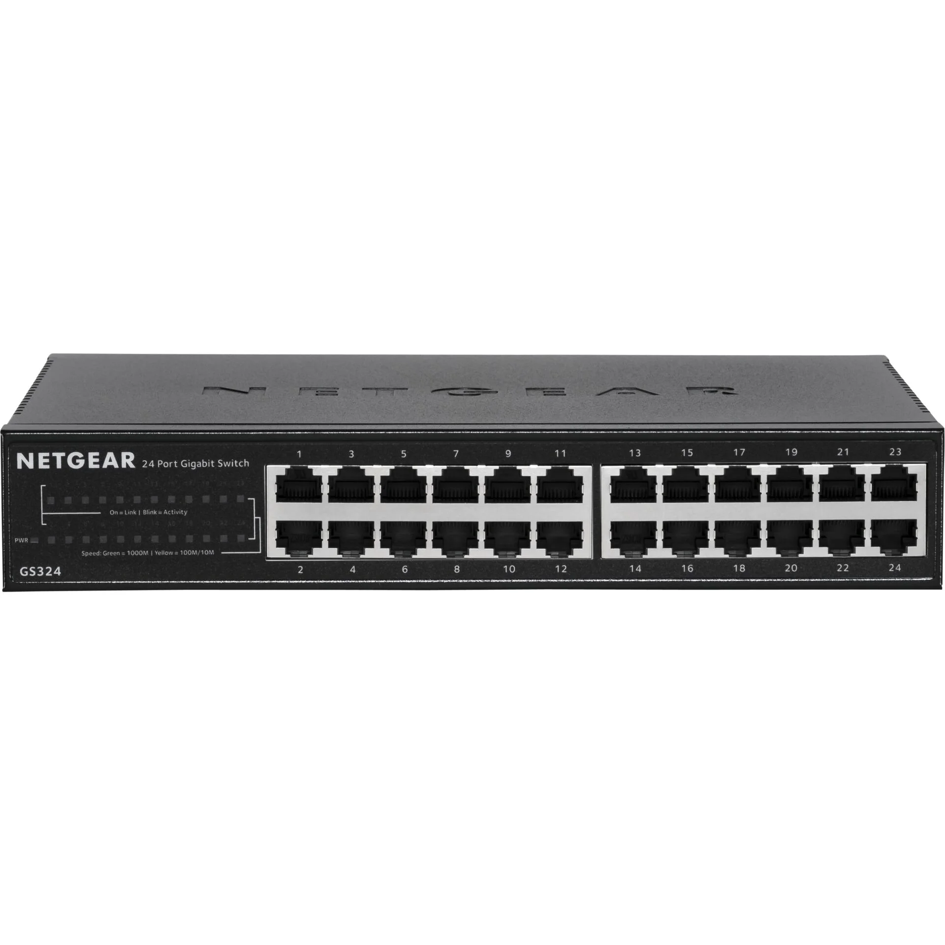 NETGEAR GS324 Unmanaged Gigabit Ethernet  10 100 1000  Schwarz Netzwerk
