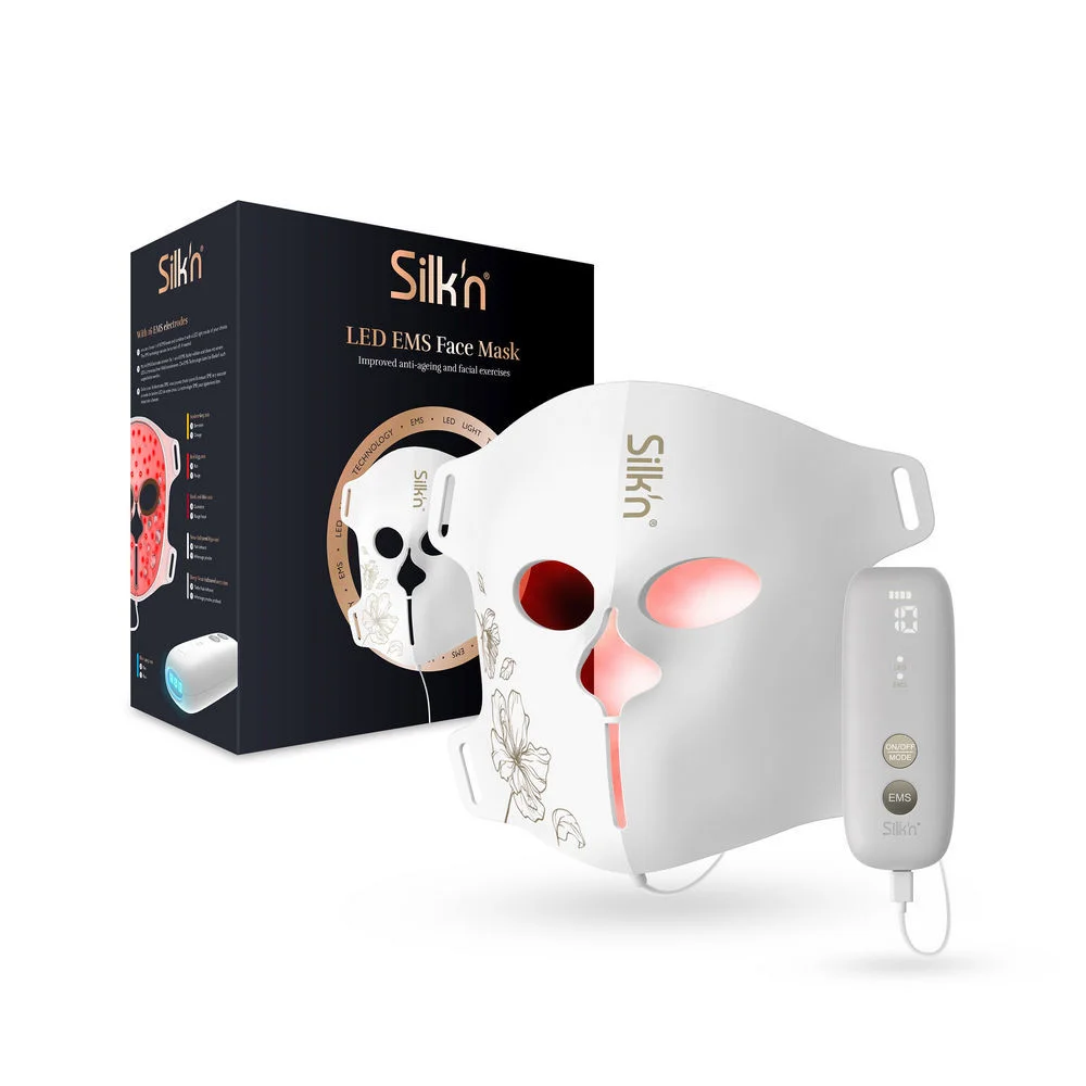 SILK N LED Lichttherapiegeraet Gesichtsmaske mit EMS Koerperpflege