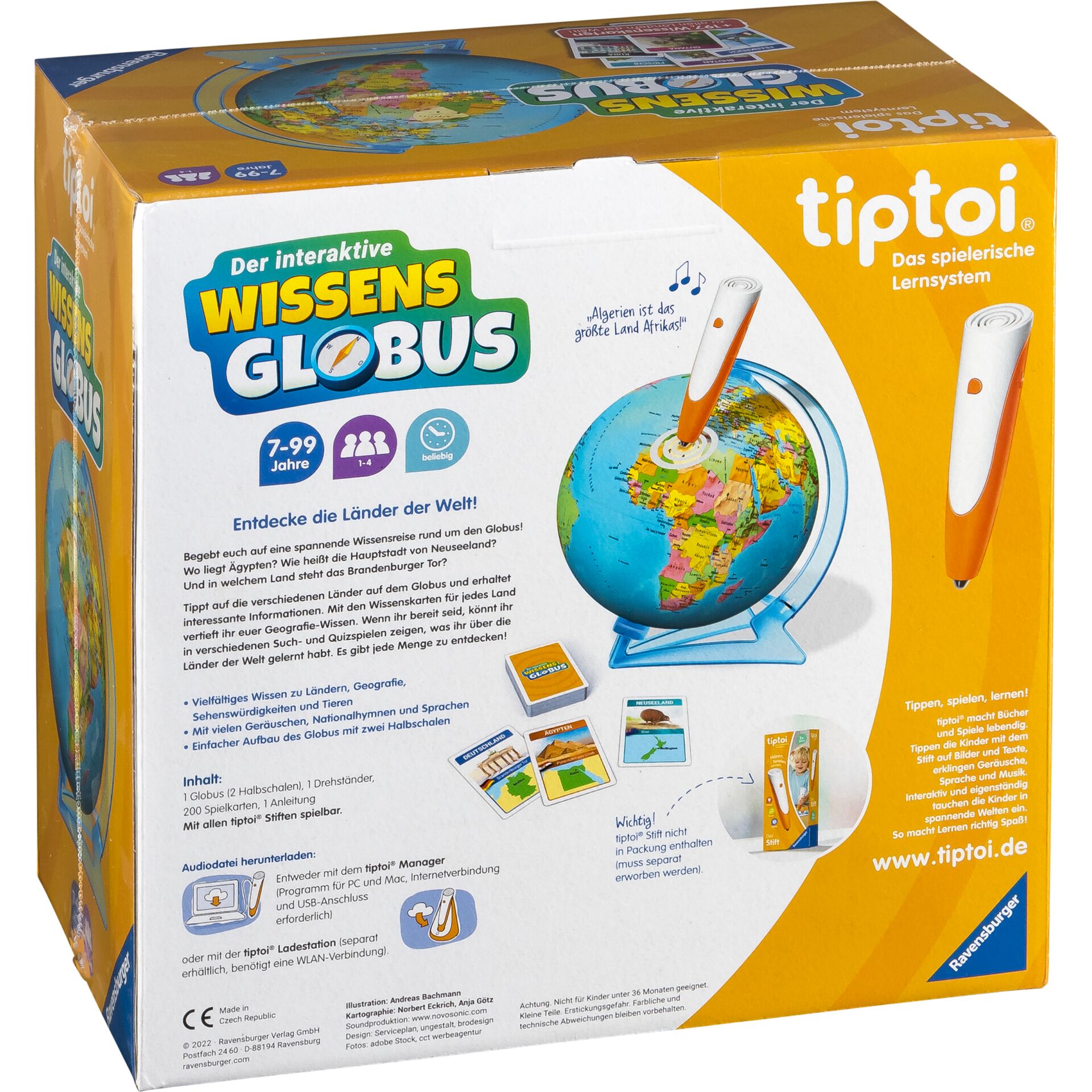 Ravensburger tiptoi Der interaktive Wissens Globus Elektronikspielzeug