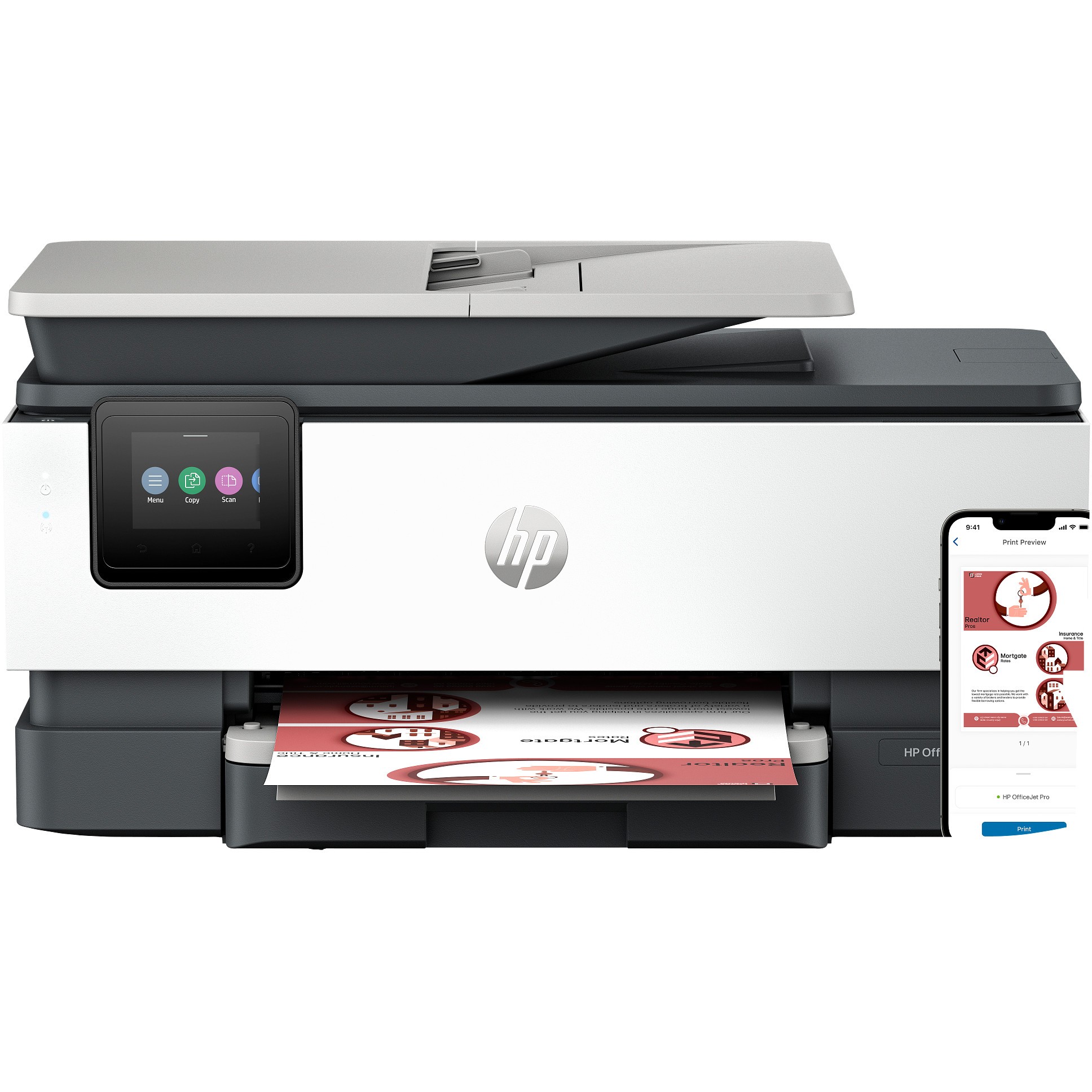 HP T OfficeJet Pro 8132e Tinte Multifunktionsdrucker 4in1   A4 LAN WiFi ADF Duplex Drucker & Scanner