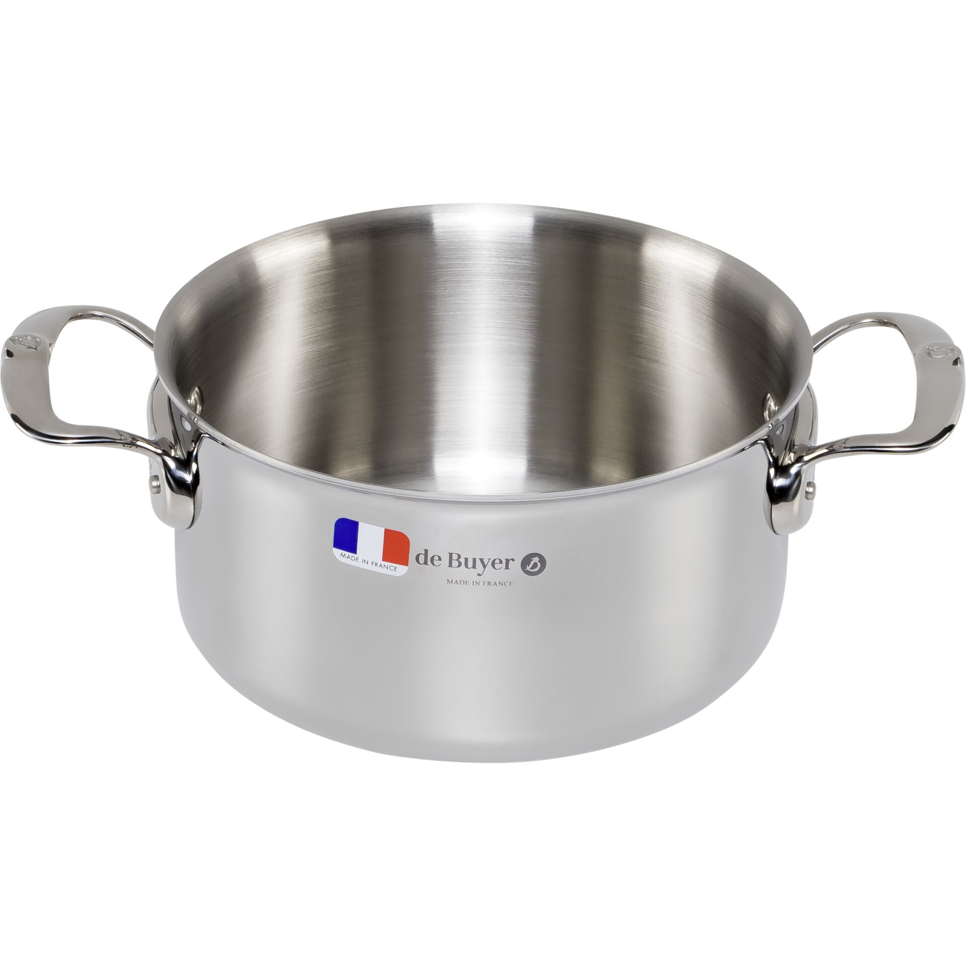 De Buyer Affinity Bratentopf Edelstahl mit Deckel 20 cm Pfannen & Toepfe