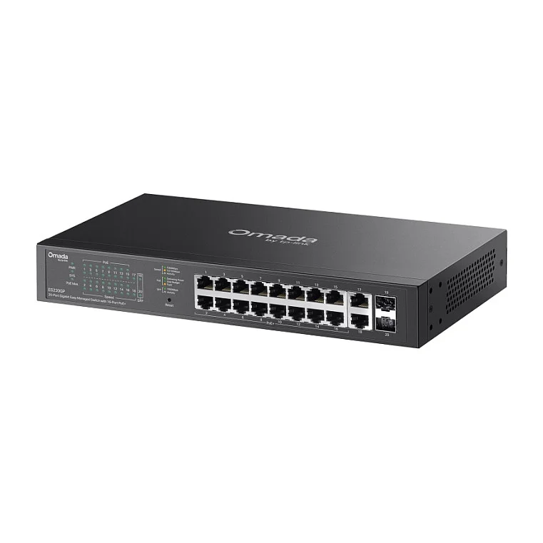 TP Link Omada ES220GP 20 Port Gigabit Easy mgd  Switch 16x PoE  Switches