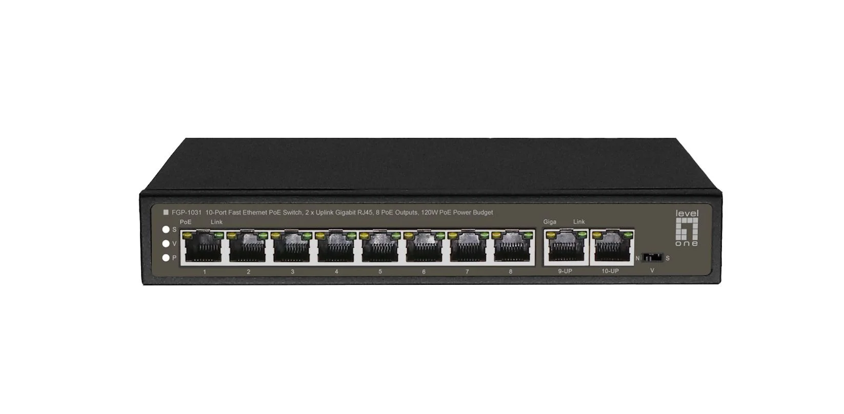 Level One LevelOne FGP 1031 10 Port Fast Ethernet PoE Switch Switches