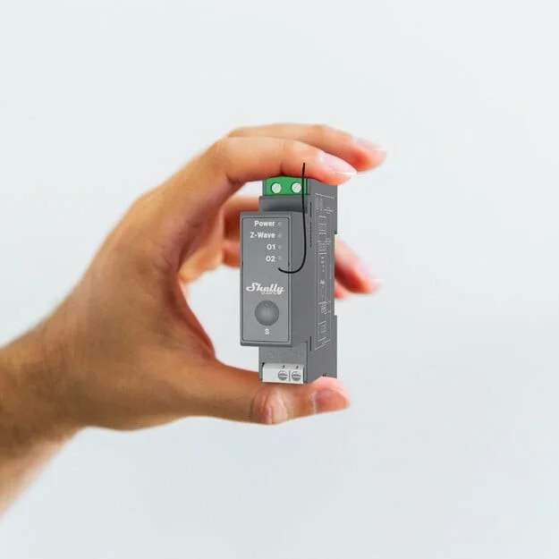 Shelly Relais Wave Pro 2 max 25A Z Wave DIN Rail Smart Home Zubehoer