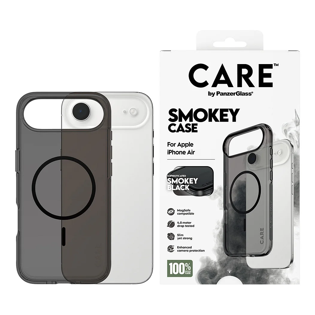 PanzerGlass CARE  by   Urban Explorer Case Smokey m  Schwarz MagSafe iPhone Air Notebook & Tablet Zubehoer