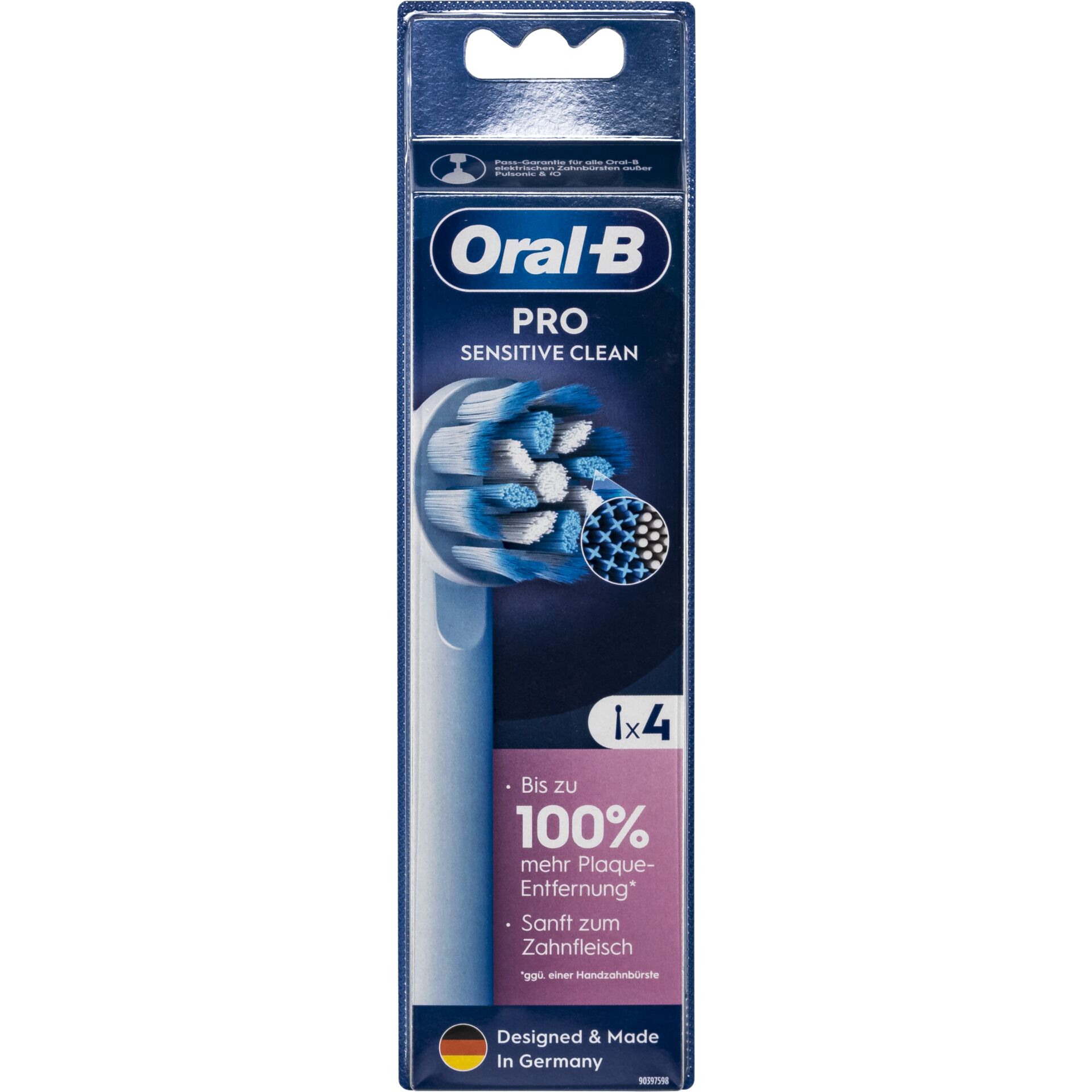 Oral B Aufsteckbuersten Pro Sensitive Clean 4er Zahnpflege
