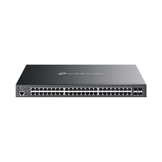 TP Link Omada SG3452XMPP Netzwerk Switch Managed L2  Gigabit Ethernet  10 100 1000  Power over Ethernet  PoE  1U Schwarz Switches
