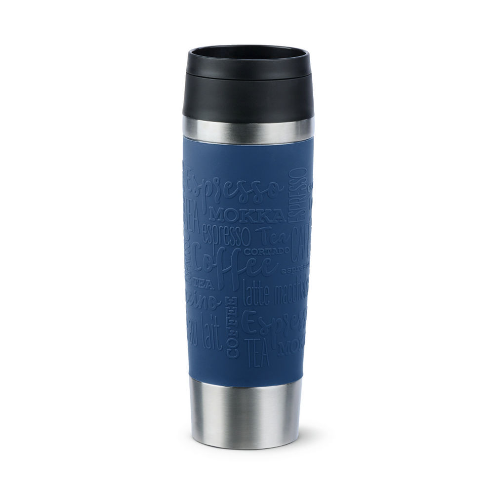 Emsa Isolierbecher Travel Mug  0 5 Liter  dunkelblau Zubehoer Kaffeemaschinen