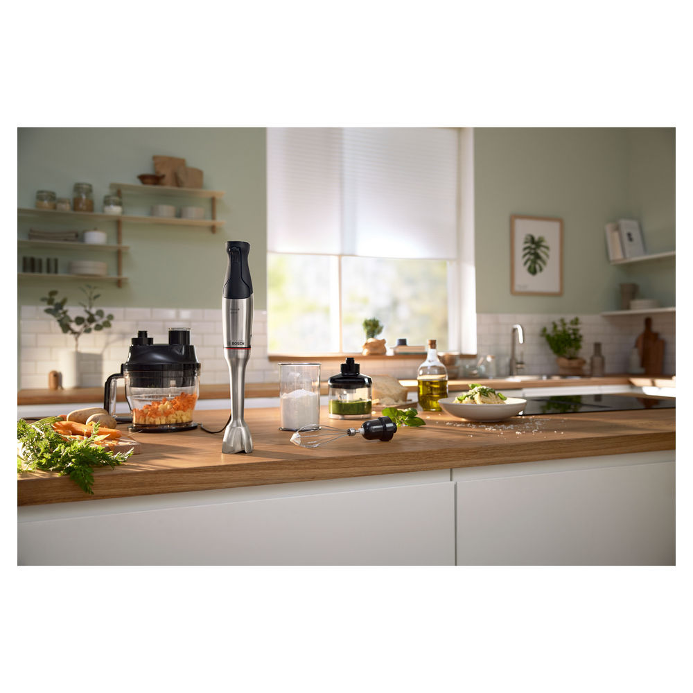 Bosch Stab und Handmixer ErgoMaster Series 6 MSM6M8X1  Edelstahl schwarz Kuechenkleingeraete