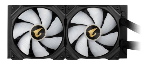 Gigabyte k cooler  aorus waterforce x 280 all in one liquid cooler with circular lcd display black PC-Zubehoer