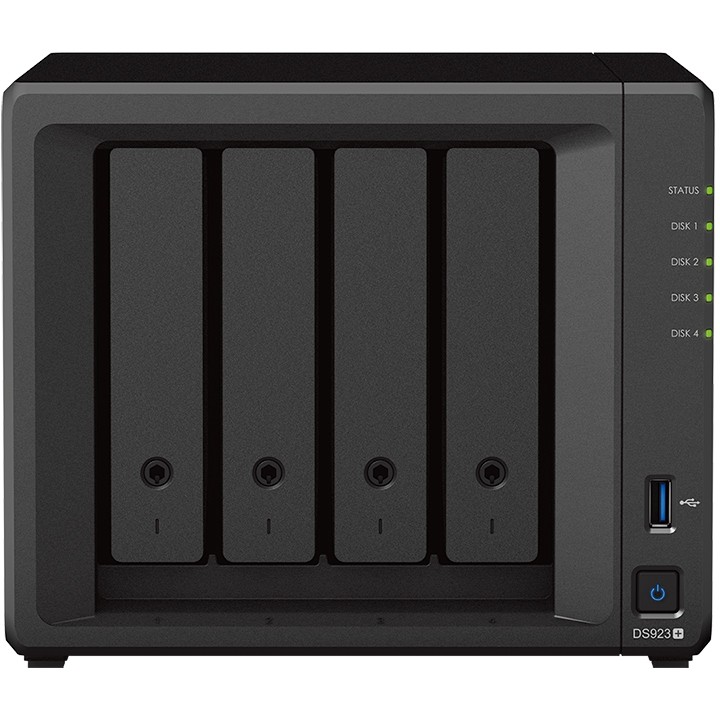 Synology 4 Bay DDR4 ECC 2x USB3 2 I 1 DS923  4GB RAM Speichermedien