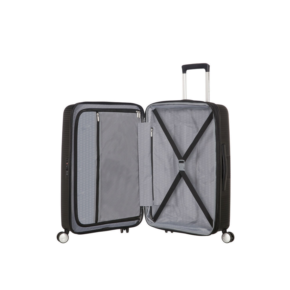 AMERICAN TOURISTER 4 Rollen Trolley Soundbox  77cm  bass black Taschen & Rucksaecke