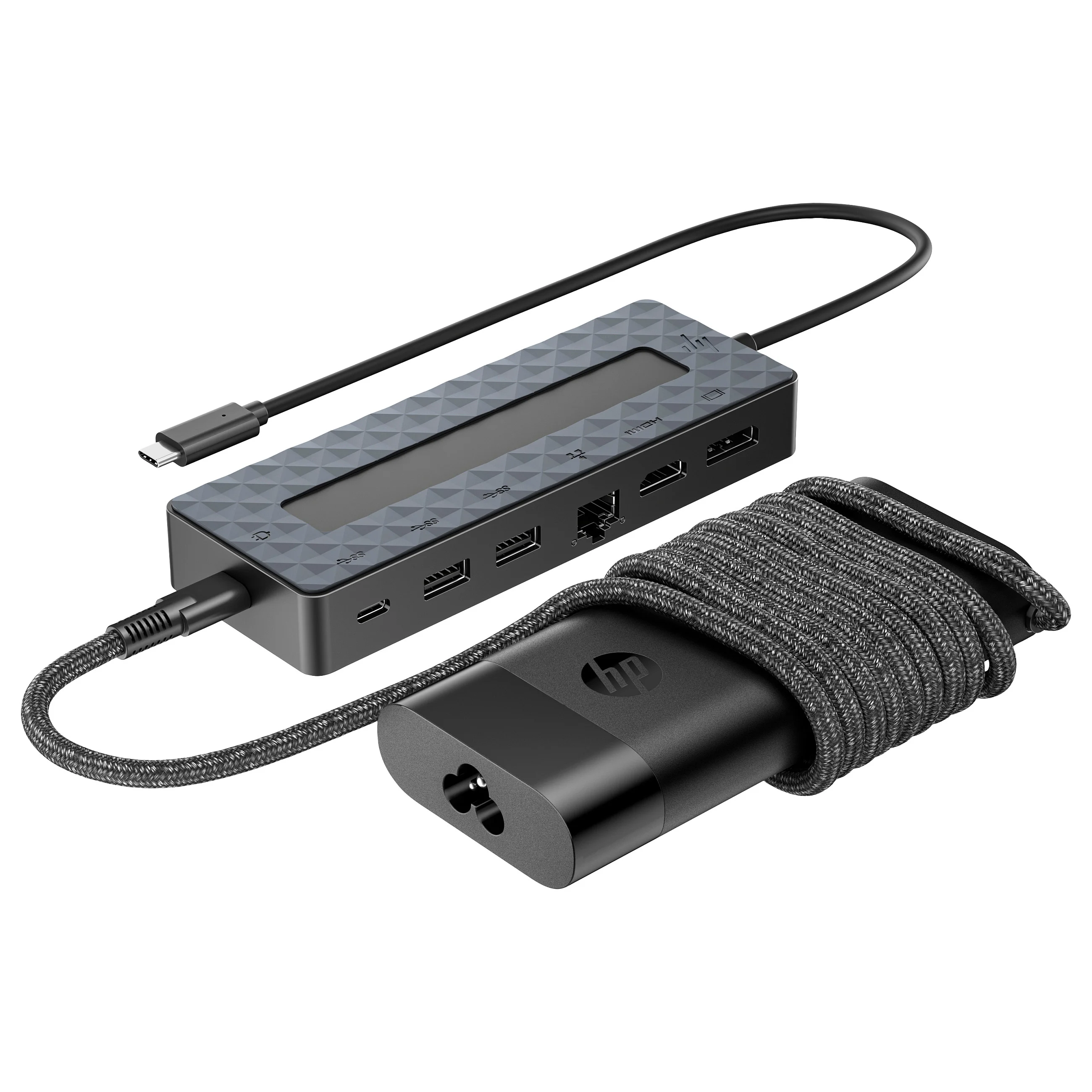 HP Universelles USB C Hub  und Laptop Ladegeraet  Kombo Notebook & Tablet Zubehoer