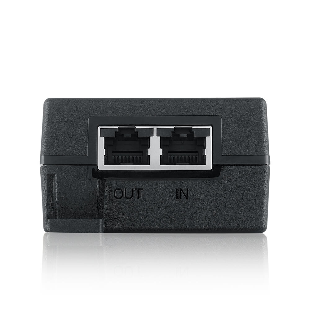 Zyxel PoE12 60W PoE Injector   60W   12V 5A   Netzteil fuer IP Kameras   Netzwerkgeraete POE-Injektoren