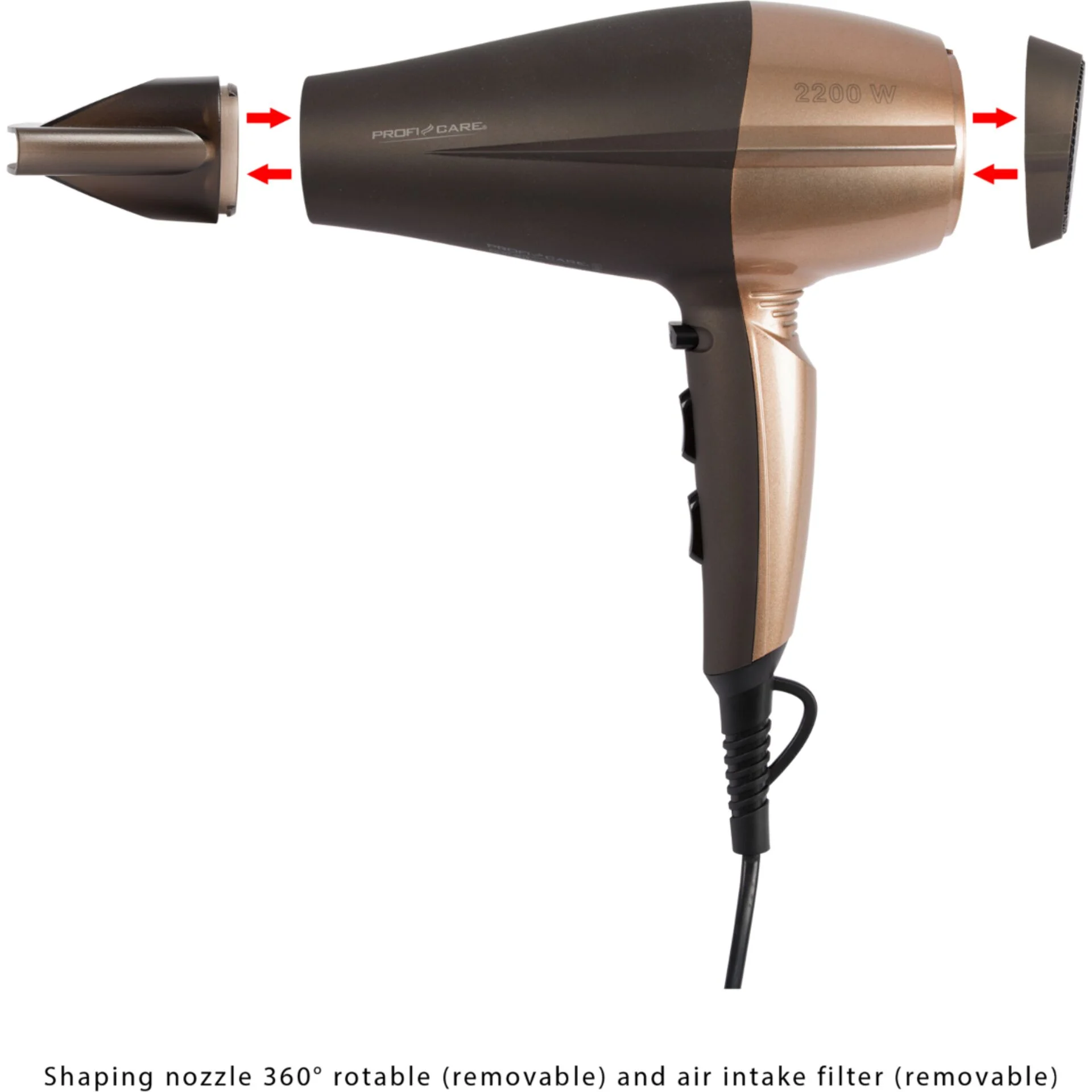 ProfiCare pc ht 3010 braun bronze Haarpflege