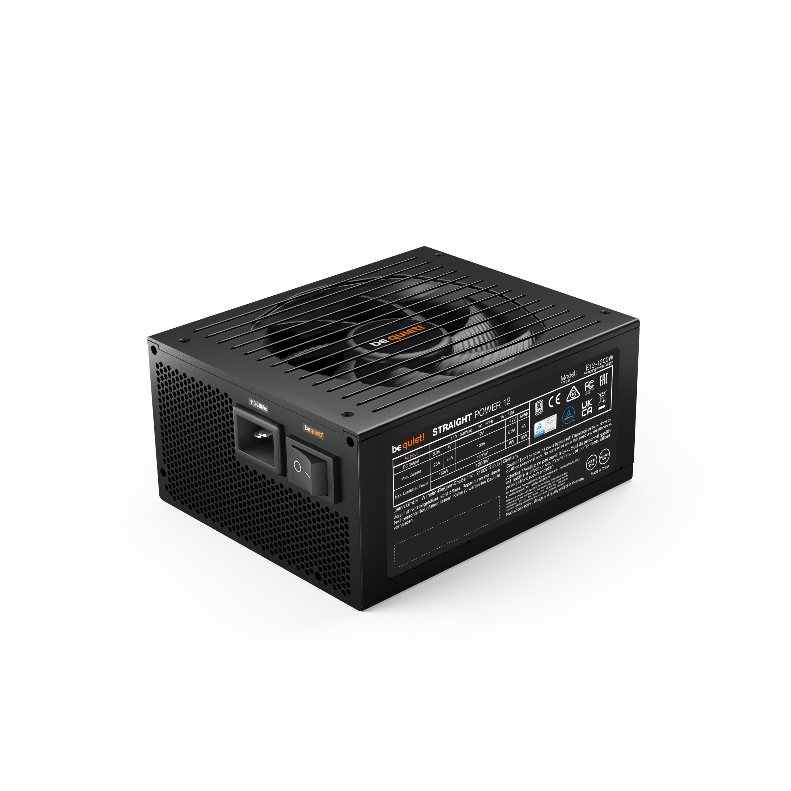 be quiet  Straight Power 12 Netzteil 1200 W 20 4 pin ATX ATX Schwarz Netzwerk