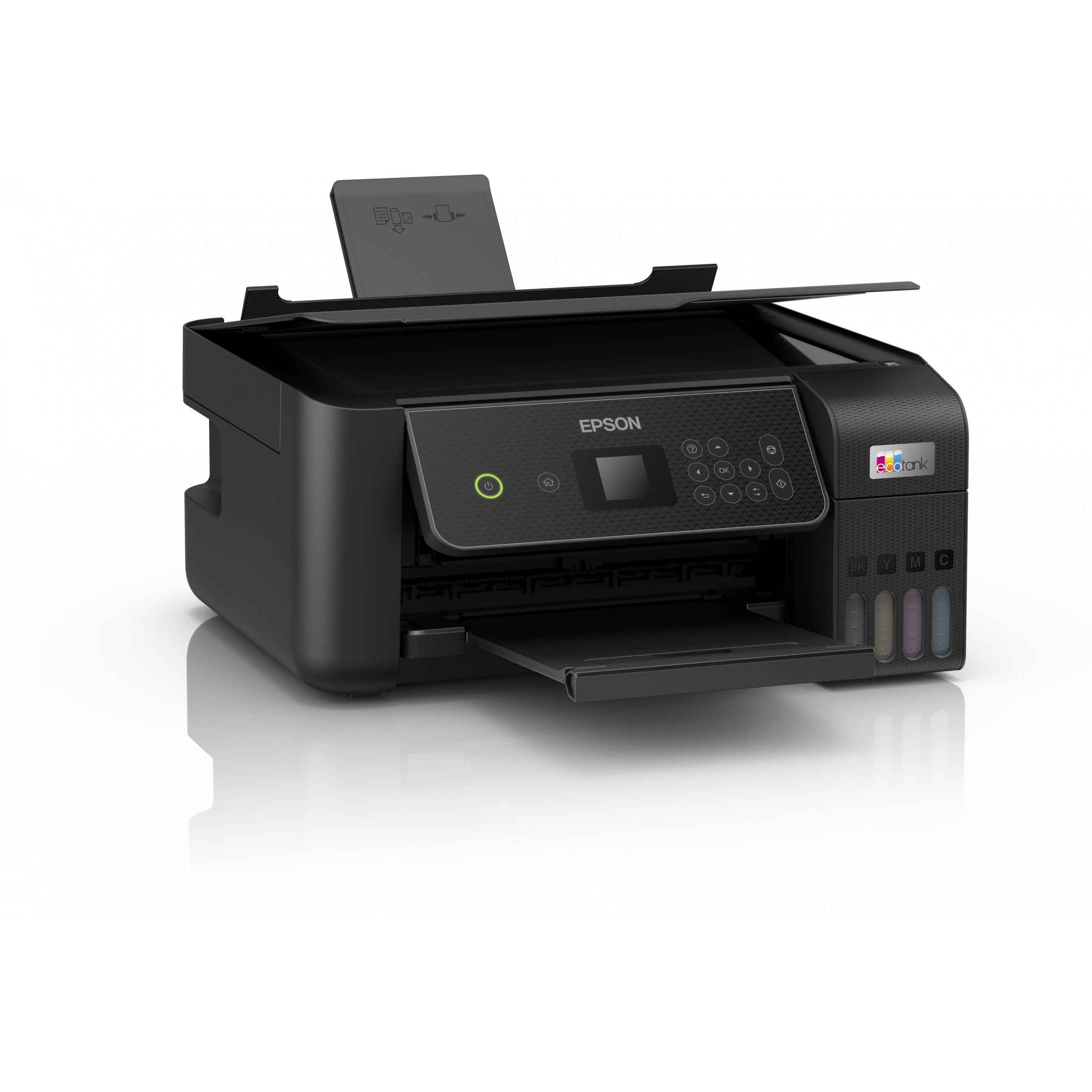 Epson T EcoTank ET 2870 Tinte Multifunktionsdrucker 3in1 A4 WiFi WiFi direct ADF Duplex Drucker & Scanner