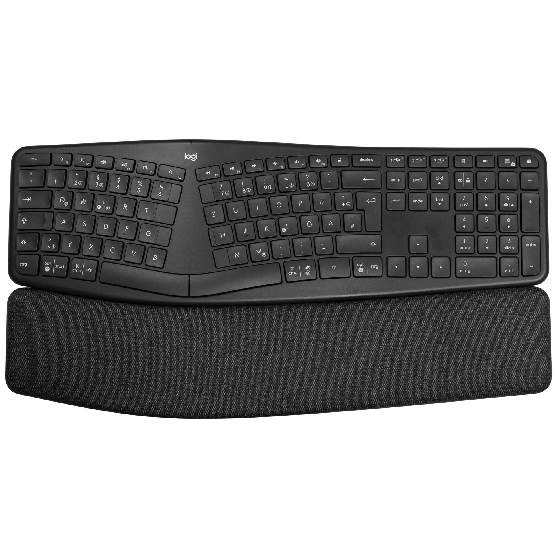 Logitech ERGO K860 ergonomisch   geteilt   Bluetooth 5 0 QWERTZ DE Tastaturen & Maeuse