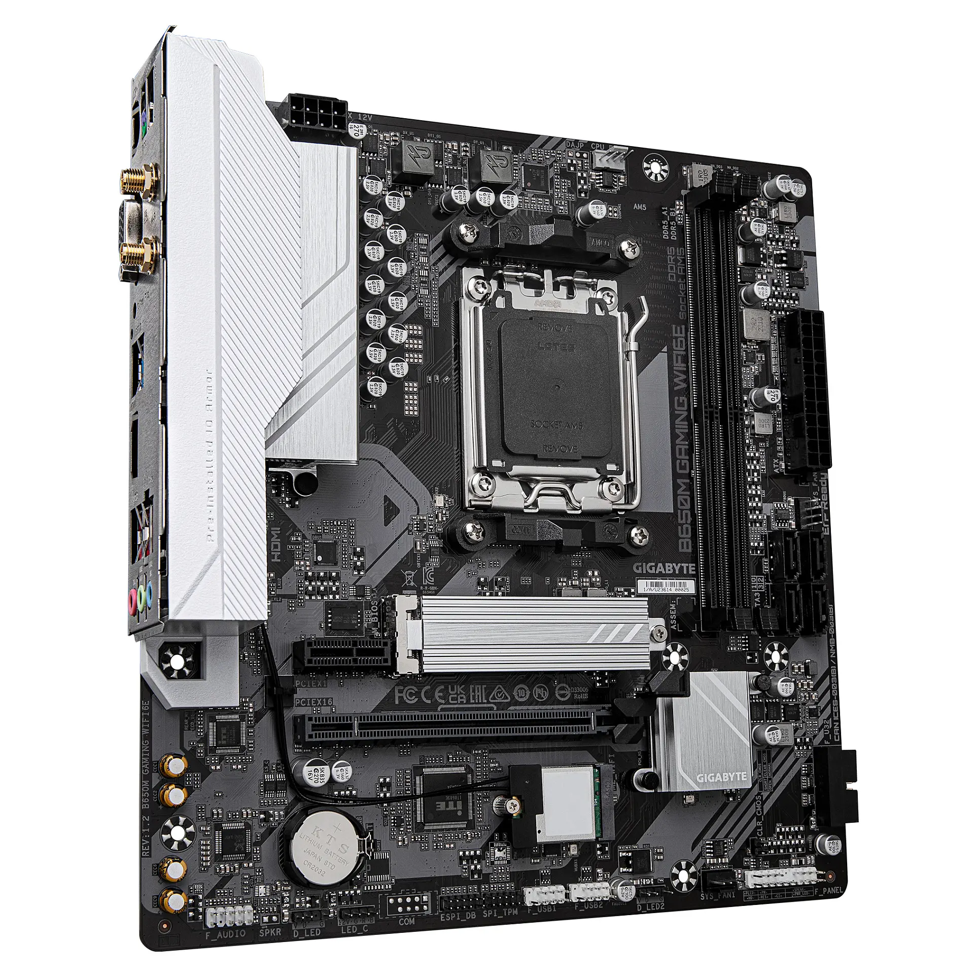 GIGABYTE B650M GAMING WIFI6E Mainboard   AMD Ryzen 9000 Serie CPUs  5 2 2 Phasen VRM  bis zu 6400 MHz DDR5  OC   1xPCIe 4 0 M 2  2 5 GbE LAN  WIFI 6E  USB 3 2 Gen 1 PC-Komponenten