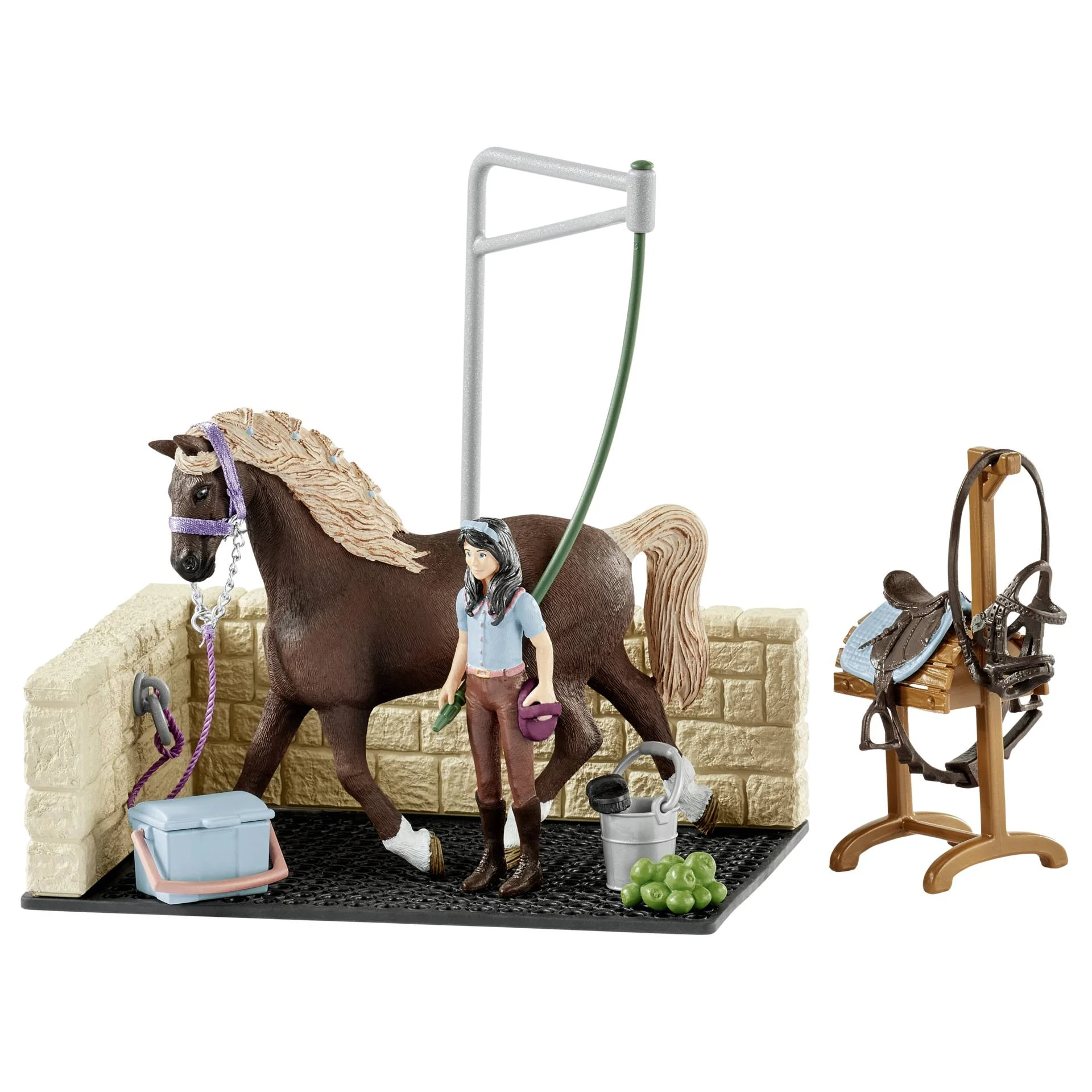 Schleich Horse Club 42438 Waschplatz m Emily   Luna Spielfiguren