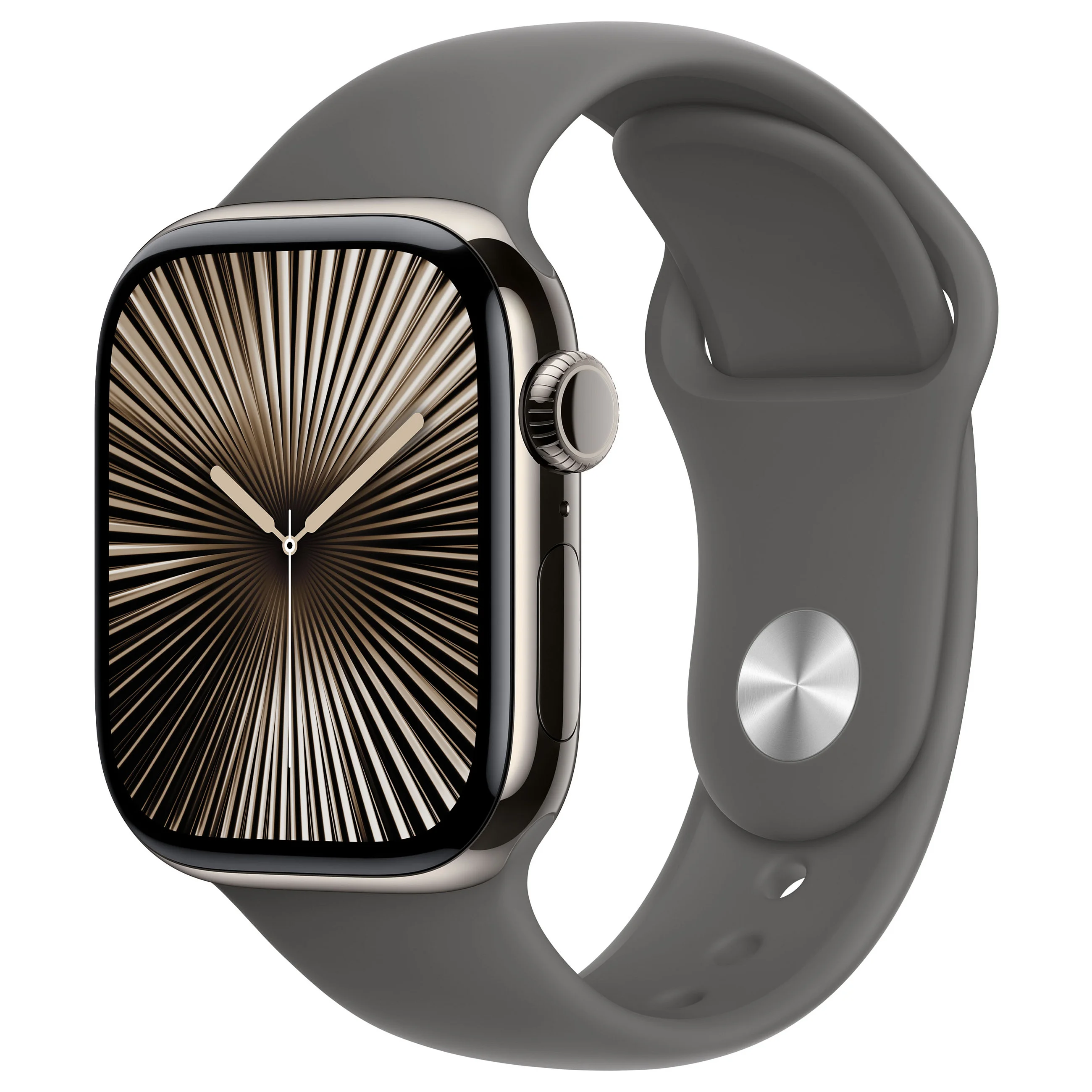 Apple watch series 10 gps   cellular 42mm natural titanium case with stone grey sport band   s m Smartwatches & Fitnesstracker