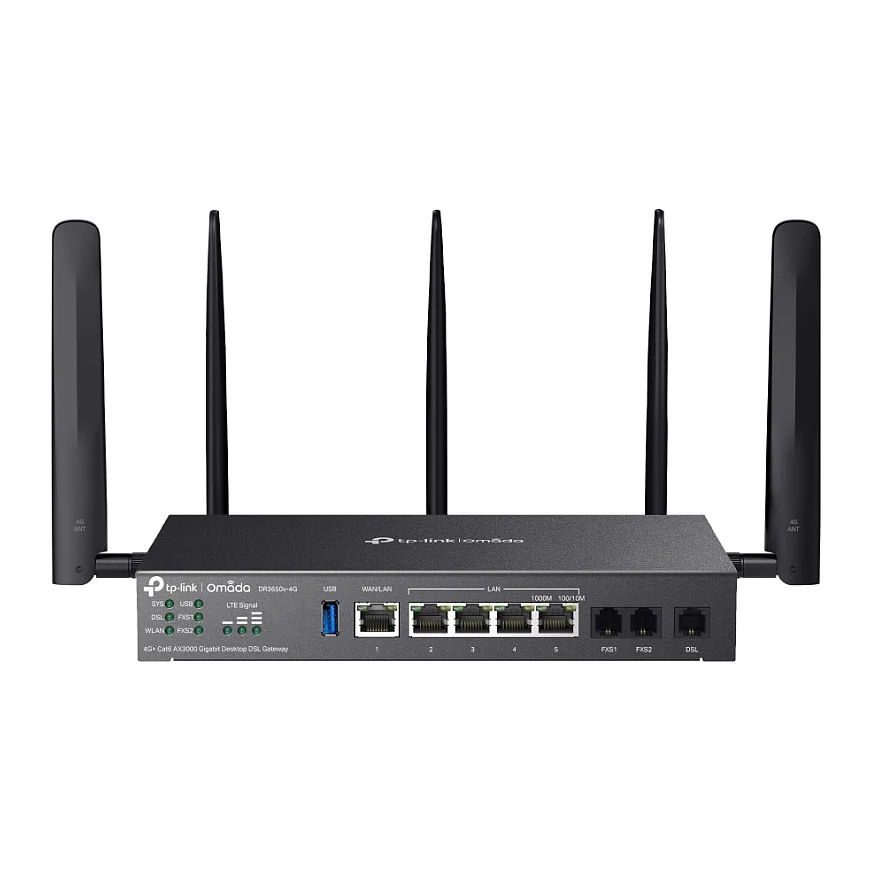 TP Link Omada DR3650V 4G WLAN Router Gigabit Ethernet Dual Band 2 4 GHz 5 GHz Schwarz